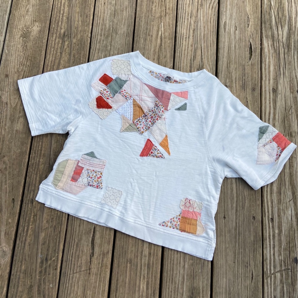 Anthropologie Patchwork Top